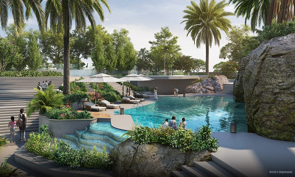 Luxury swimming pool